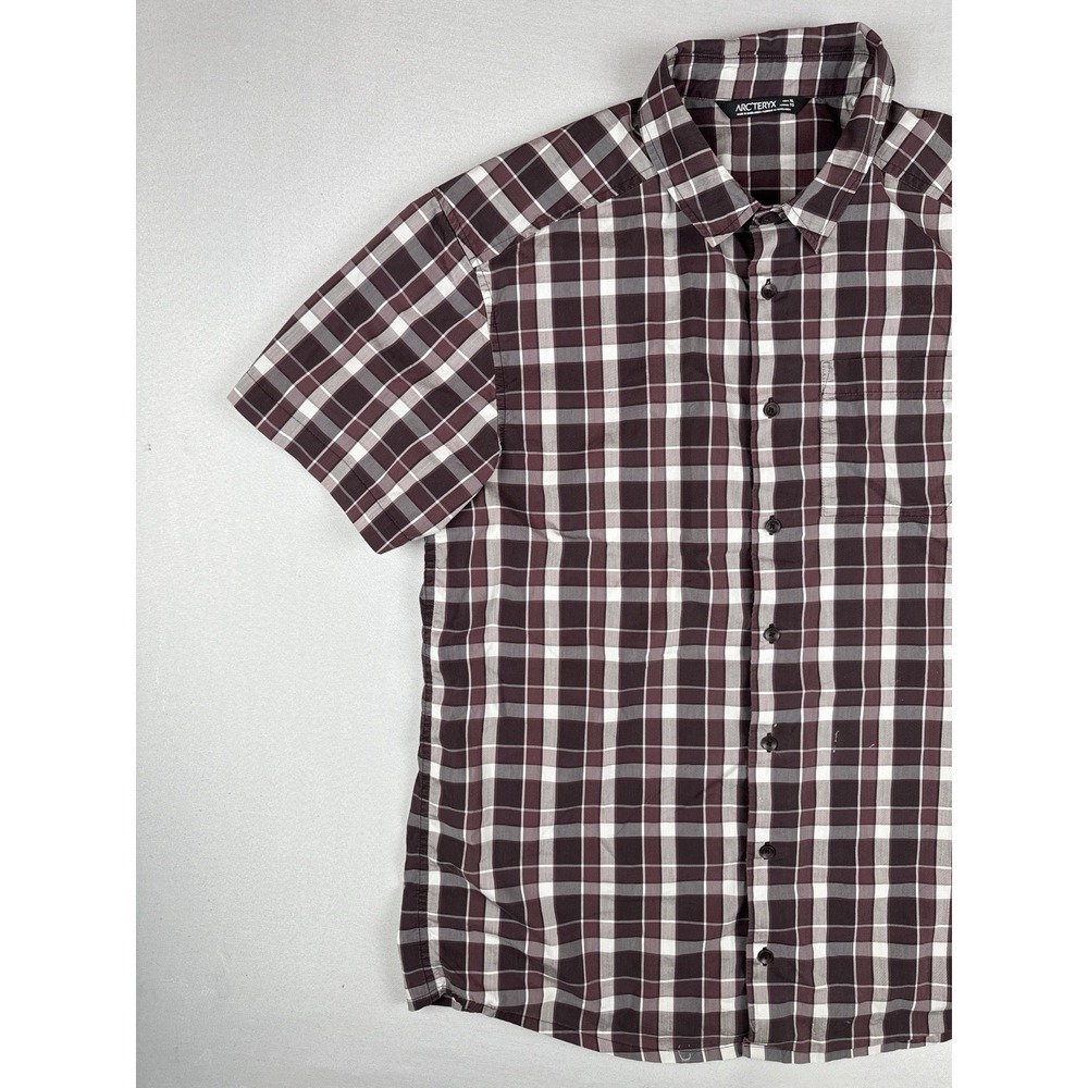 Arcteryx Brohm SS Plaid Shirt Mens XL Hiking Outdoor Trail Button Up - Picture 3 of 13